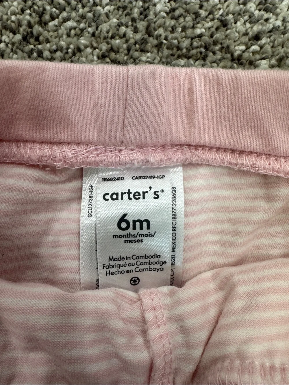 Carter's Pink Tulle Skirted Leggings
